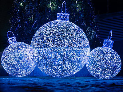 Световая композиция Ёлочные игрушки