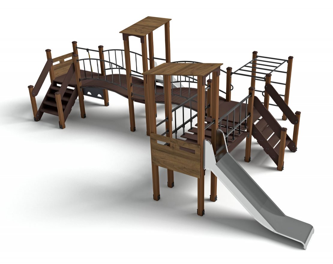 Игровой комплекс Миндаль горка Н-1000 ДИО 10012 - вид 2